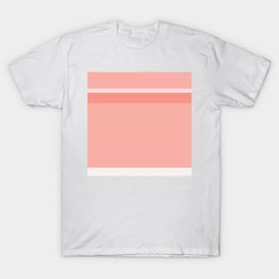 A first-rate stew of Isabelline, Light Pink, Pale Salmon and Peachy Pink stripes. T-Shirt